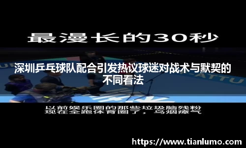 深圳乒乓球队配合引发热议球迷对战术与默契的不同看法