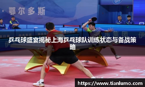 乒乓球盛宴揭秘上海乒乓球队训练状态与备战策略