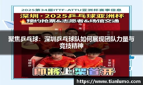 聚焦乒乓球：深圳乒乓球队如何展现团队力量与竞技精神