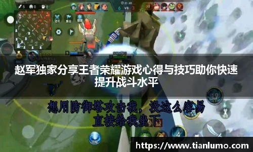 赵军独家分享王者荣耀游戏心得与技巧助你快速提升战斗水平